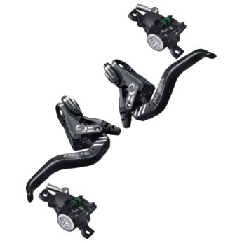 Set frâne Magura MT4 eSTOP negru / argintiu