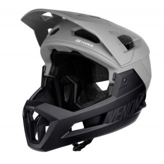 Cască Force Venom Downhill Black S-M cu protecție de bărbie detașabilă